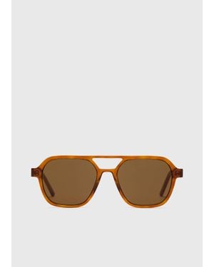 Whistles Aviator Sunglasses - Brown