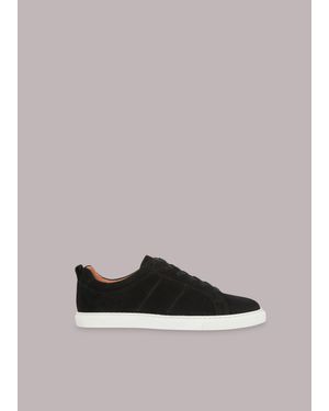 Whistles Koki Suede Lace Up Trainer - Grey