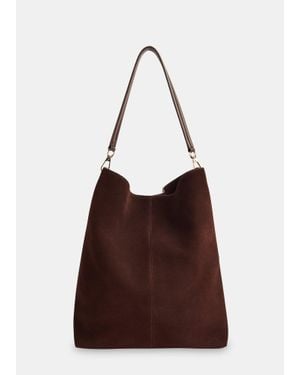 Whistles Kamil Suede Tote Bag - Brown