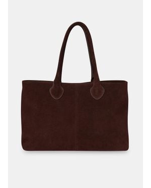 Whistles Leandra Suede Tote Bag - Brown