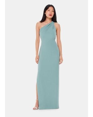 Whistles Bethan One Shoulder Maxi Dress - Blue