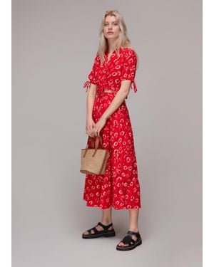 Whistles Tie Dye Floral Tiered Skirt