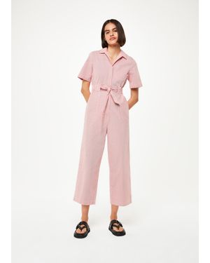 Whistles Melissa Stripe Boilersuit - Pink