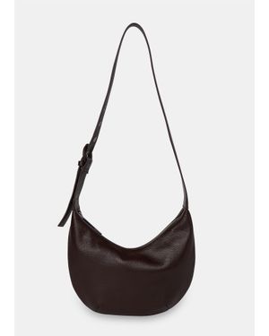 Whistles Small Sia Curved Crossbody Bag - Black