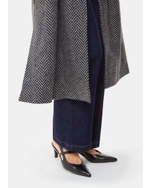 Whistles Cecily Slingback Heel - Grey