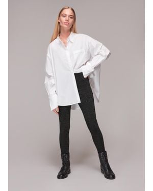 Whistles Casy Sparkle Ponte Legging - White