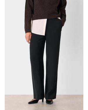 Whistles Ultimate Crepe Trouser - Black