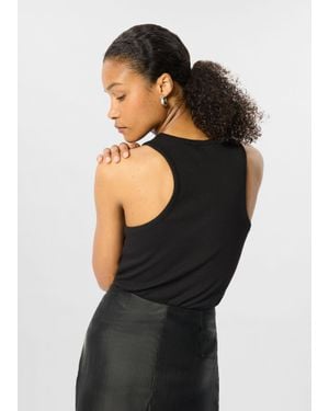 Whistles Classic Ribbed Vest - Black