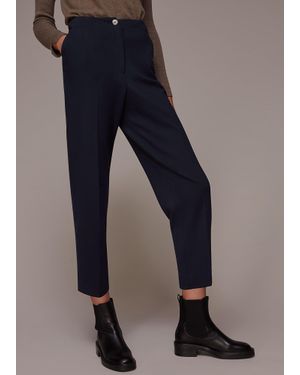 Whistles Lila Tapered Ponte Trouser - Blue