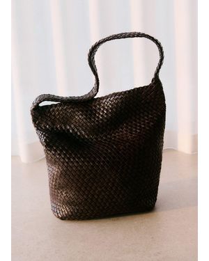 Whistles Woven Tote Bag - Black