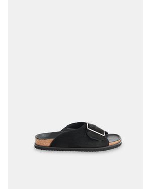 Whistles Ellery Buckle Slide - White