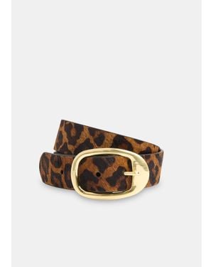 Whistles Hair-On Belt - Black