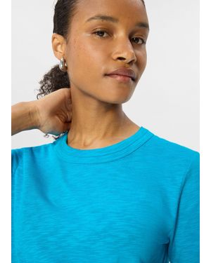 Whistles Rosa Double Trim T-Shirt - Blue