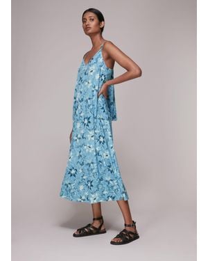 Whistles Cecilia Batik Garland Dress - Blue