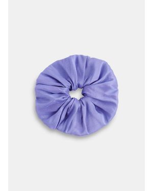 Hai Dupion Scrunchie - Blue