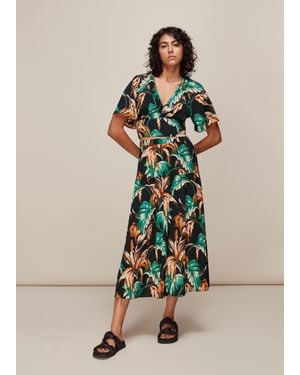 Whistles Tropical Floral Samira Skirt - Multicolour