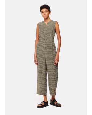 Whistles Oval Spot Josie Jumpsuit - White