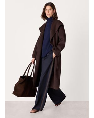 Whistles Cosima Double Face Coat - Blue