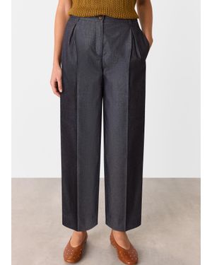 Whistles Barrel Leg Trouser - Black