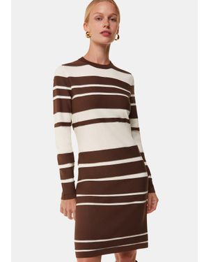 Whistles Variegated Stripe Knit Dress - Multicolour