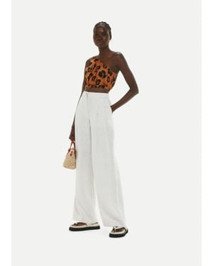 Whistles Tropical Floral Top - White