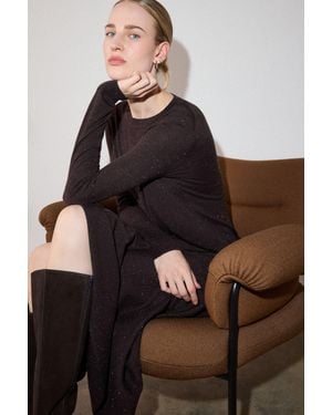 Whistles Annie Sparkle Crew Neck - Brown
