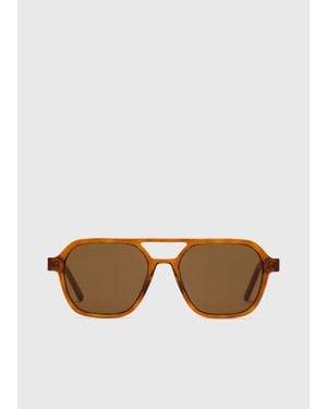 Whistles Aviator Sunglasses - Brown