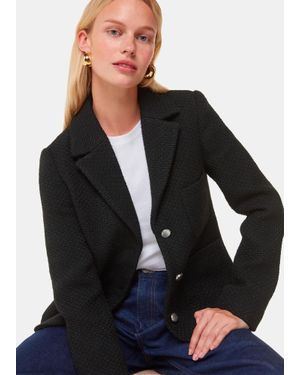 Whistles Classic Textured Jacket - Black