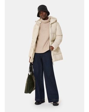 Rains Alta Long Puffer - White