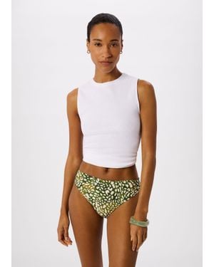 Whistles Animal Bikini Bottom - White