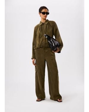 Whistles Fluid Cargo Trouser - Green