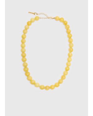 Whistles Large Sphere Bead Necklace - Metallic