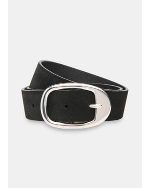 Whistles Suede Belt - Black