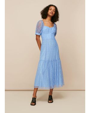 Whistles Lace Corset Dress - Blue