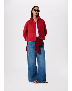 Whistles Mia Pocket Detail Jacket - Red