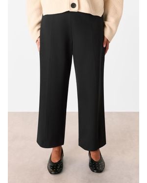 Whistles Petite Camilla Wide Leg Trouser - Black