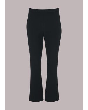 Whistles Gracy Kick Flare Trouser - Black