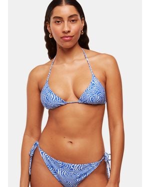 Whistles Ripple Wave Bikini Bottom - Blue