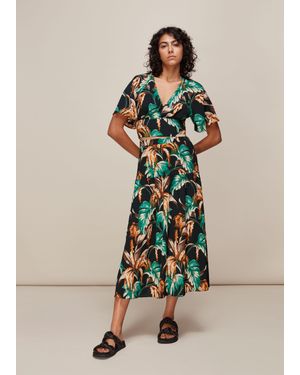 Whistles Tropical Floral Samira Skirt - Multicolour