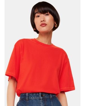 Whistles Relaxed Tee - Red