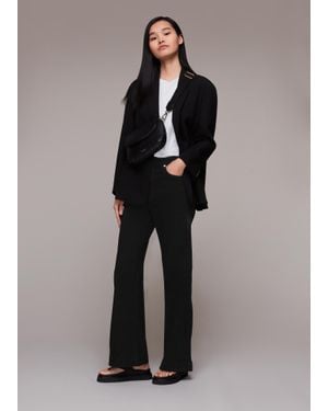 Whistles Lucy Stretch Flared Jean - Black