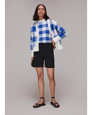 Whistles Cara Pull On Short - Blue