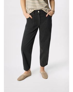 Whistles Full Length Cotton Trouser - White