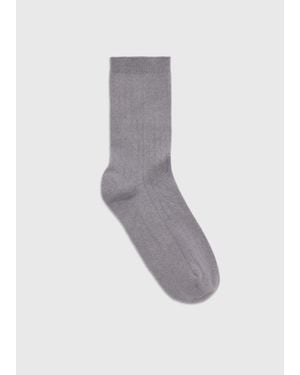 Whistles Classic Ribbed Socks - Grey