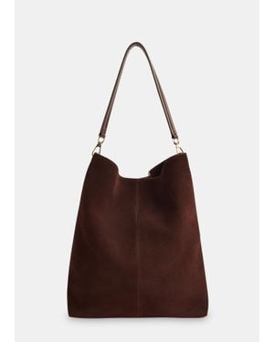 Whistles Kamil Suede Tote Bag - Brown