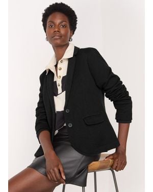 Whistles Slim Jersey Jacket - Black