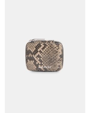 Whistles Lotta Snake Mini Jewellery Box - White