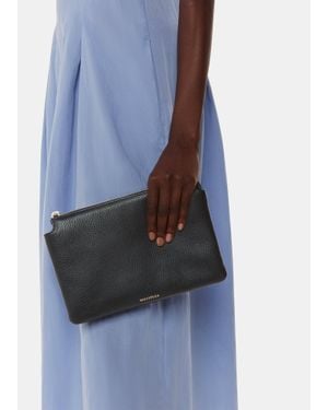 Whistles Elita Double Pouch Clutch - Blue