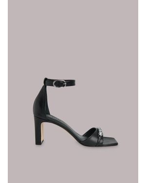Whistles Alsie Jewelled Evening Heel - Black