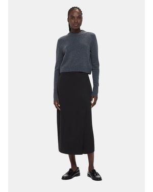 Whistles Olivia Wrap Skirt - Blue